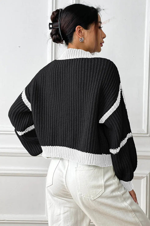 'Jessamine' Cropped Knit Cardigan - Celes Fashion